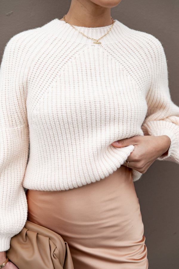 London Knit Sweater – Beige