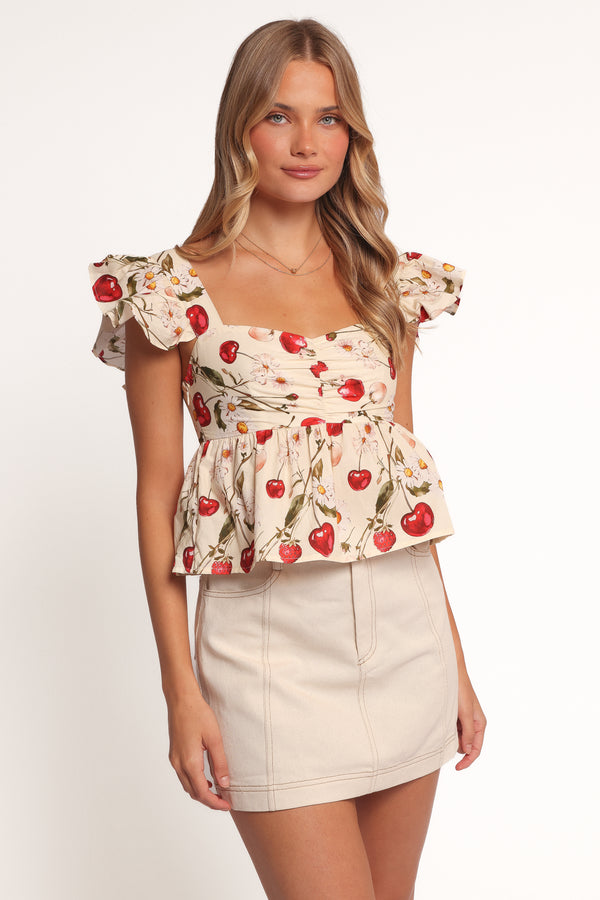 Lyric Ruffle Top – Mon Cheri